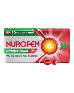 Nurofen Express Forte 400 mg, 10 capsule moi, Reckitt
