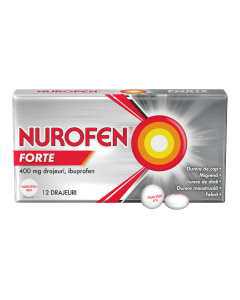 Nurofen Forte 400 mg, 12 drajeuri, Reckitt