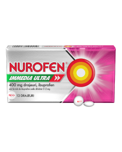 Nurofen Immedia Ultra 400 mg, 12 drajeuri, Reckitt