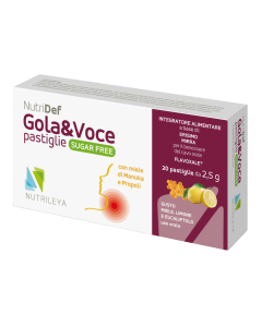 Gola&Voce lamaie si miere de Manuka fara zahar NutriDef, 20 dropsuri, Nutrileya