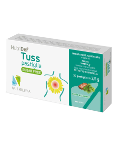 Nutridef Tuss cu extract de pin fara zahar, 20 pastile, Nutrileya