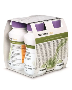 Nutricomp Soup vegetable 4 Flacoane Easybottle, 200 ml