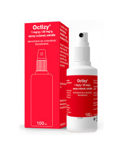 Octizy, 1 mg/g/20 mg/g spray cutanat, soluție, 50 ml, Egis Pharmaceuticals