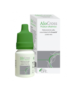 Solutie oftalmica lubrifianta AloCross, 8 ml, Offhealth S.P.A.