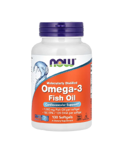 Omega 3, 1000 mg, 100 gelule moi, Now Foods