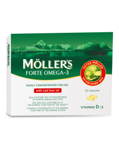 Omega 3 Forte, 30 capsule, Moller's