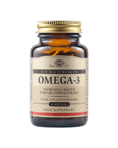 Solgar Omega-3 Double Strength Softgels, 30 capsule