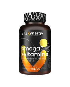 Omega 3 + Vitamin E Forte, 30 capsule moi, Vitaxynergy