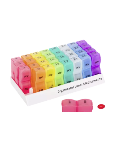 Organizator medicamente lunar, 32 casete, Bazarul de Sanatate