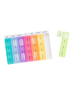 Organizator medicamente cu 28 casete, color, Bazarul de Sanatate