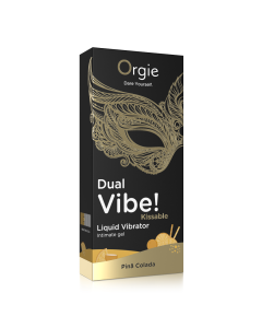 Gel intim vibrator, Dual Vibe, Pina Colada, 15 ml, Orgie 