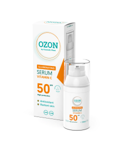 Serum iluminator cu Vitamina C si SPF50 Ozon, 30ml, Cosmetic Plant
