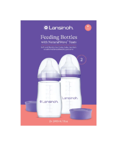 Pachet Biberon cu tetina NaturalWave®, 2*240 ml, Lansinoh