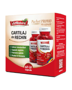 Pachet Cartilaj de Rechin, 60 + 30 capsule, AdNatura
