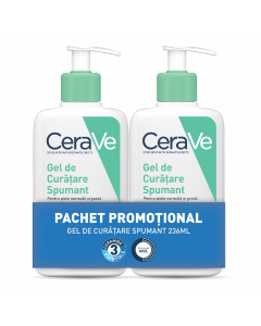 Pachet Gel curatare spumant, 2*236 ml, CeraVe 