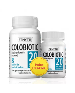 Pachet Colobiotic, probiotic 20 miliarde, 30+10 capsule, Zenyth