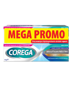 Pachet Crema adeziva pentru proteza dentara Neutro Corega, 2*40 g, Haleon