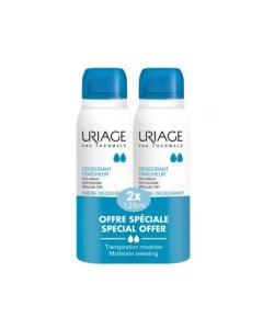 Pachet Deodorant spray cu piatra de alaun, 2x125 ml, Uriage