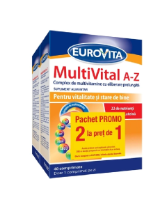 Pachet MultiVital A-Z Eurovita, 40 + 40 comprimate, Perrigo
