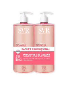 Pachet Gel pentru corp si fata Lavant Topialyse, 2*1L, Svr