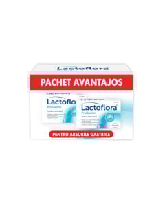 Pachet Lactoflora ProGastro, 10 + 10 tablete, Stada