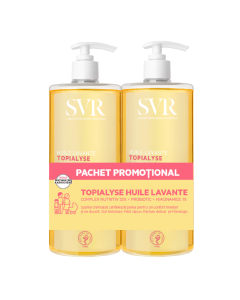 Pachet Ulei micelar lavant pentru fata si corp Topialyse, 2*1L, SVR