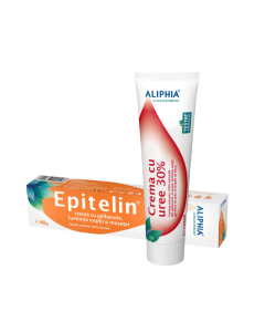 Pachet Crema cu uree 30% si Crema cu galbenele, luminita noptii si musetel Epitelin