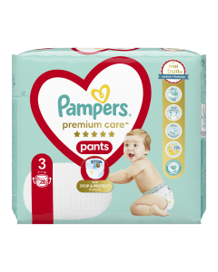 Scutece Pants Premium Care, Nr. 3, 6-11 Kg, 28 bucati, Pampers