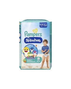 Scutece chilotel pentru apa Splashers Baby Shark, Marimea 5-6, 14+ kg, 10 bucati, Pampers