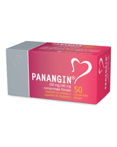 Panangin, 158 mg/140 mg, 50 comprimate filmate, Gedeon Richter