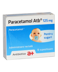 Paracetamol 125 mg, 6 supozitoare