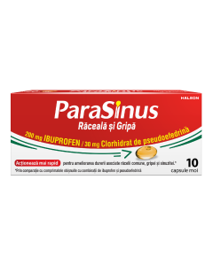 Parasinus Raceala si Gripa, 200 mg/30 mg, 10 capsule moi, Haleon