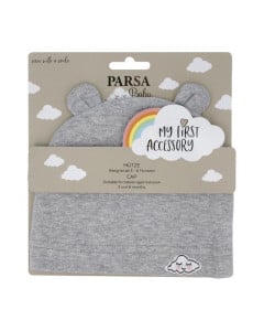 Caciulita cu urechiuse si norisor, gri, 1 bucata, Parsa 