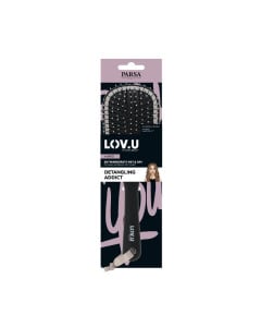 Perie de descurcat LOV.U, Wet&Dry, negru, 1 bucata, Parsa