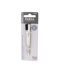 Penseta cu perie pentru sprancene 2 in 1, 1 bucata, Parsa