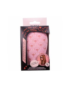Perie compacta pentru descurcat, roz print, 1 bucata, Parsa