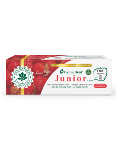 Pasta de dinti cu capsuni GennaDent Junior, 50 ml, Vivanatura