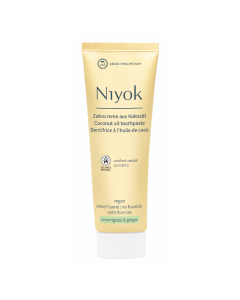 Pasta de dinti cu ulei de cocos, Lemongrass & Ginger, 75 ml, Niyok