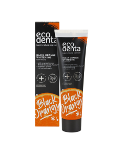 Pasta de dinti pentru albire cu carbune, teavigo si portocale, 100ml, Ecodenta