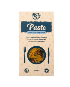 Paste cu ciuperci de padure, 200g, Ecotravio