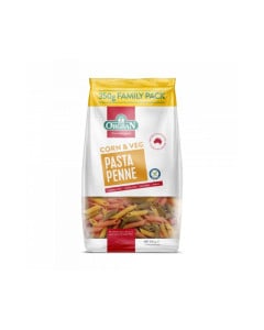 Paste penne din porumb si legume fara gluten, 350g, ORGRAN