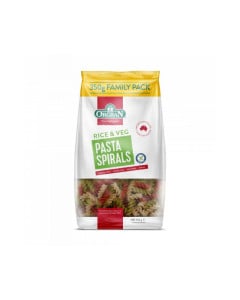 Paste spirale din orez si legume fara gluten, 350g, ORGRAN