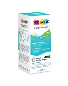 Pediakid Nervosite sirop cu coacaze pentru nervozitatea la copii, 125 ml