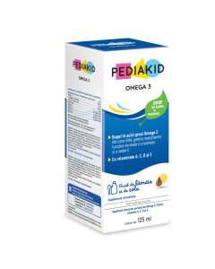 Sirop cu gust de cola Omega 3, 125 ml, Pediakid