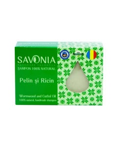 Sampon Solid Natural Pelin si Ricin, 90g, Savonia