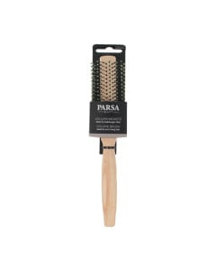 Perie de par rotunda din lemn si cauciuc, 19 mm, 1 bucata, Parsa