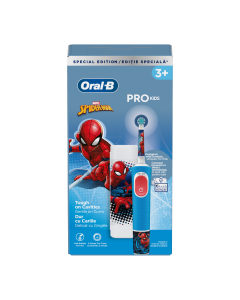 Periuta de dinti electrica + trusa de calatorie Vitality Pro Kids Spider-Man, Oral-B
