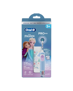 Periuță de dinți electrică + trusă de călătorie Vitality Pro Kids Frozen, pentru copii 3+ ani, Oral-B