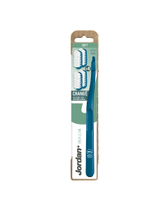 Periuta de dinti pentru adulti Change Green Clean Soft, culori variate, Jordan