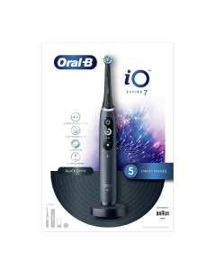 Periuta de dinti electrica iO7, Bluetooth, Curatare 3D, 5 programe, 1 capat, negru, ORAL-B